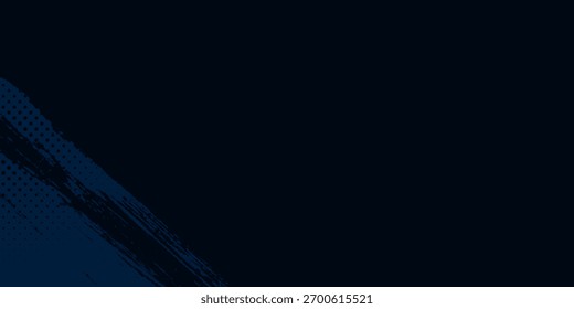 Grunge-style dark blue abstract background with rough brush strokes and dotted texture, Modern creative trendy design in vector illustration