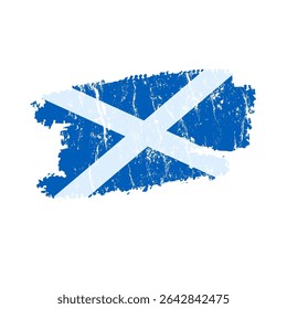 bandeira escocesa estilo grunge - ilustração vetorial bandeira escocesa