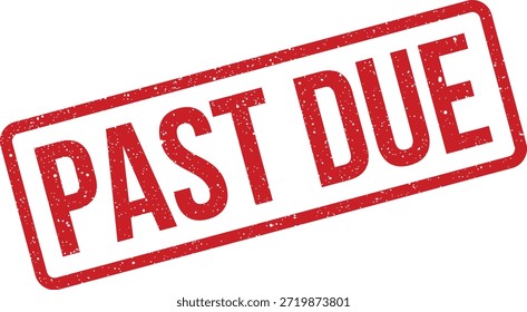 Um carimbo vermelho de textura grunge exibe proeminentemente um aviso "VENCIDO", ideal para alertas financeiros, faturas ou sistemas de lembrete.