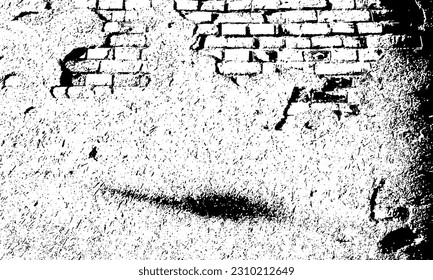 grungge wall craked vector background