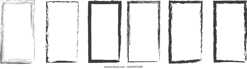 grungle frame collection set, grunge border collection set