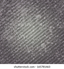 Grungy abstract background of gray with diagonal stripes.  Vector EPS 10 illustration.