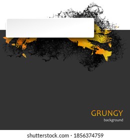 Grungy abstract banner. Colorful vector template. Elements for design. Eps10