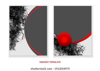Grungy abstract banner. Colorful vector template. Elements for design. Eps10