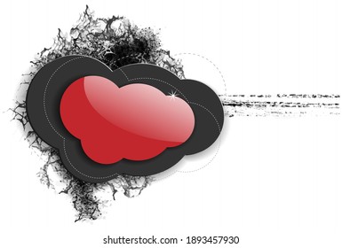 Grungy abstract banner. Whatercolours stains over white background. Elements for design. Eps10