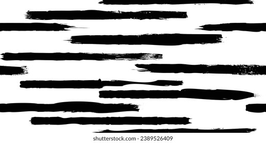 Grungy abstract brush lines . Brush strokes seamless pattern texture. Grange shapes .Grunge textured . Vector shapes with brush strokes .Screen print endless pattern texture