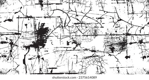 Grungy abstract seamless pattern texture. Grange shapes .Grunge textured . Vector shapes with scratches and cracks .Screen print endless pattern texture