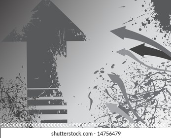 grungy arrows background, texture
