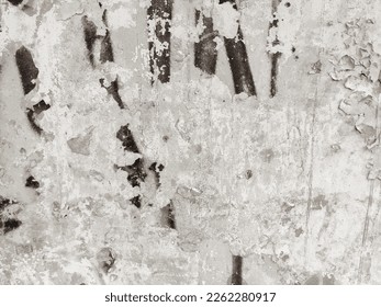 Grungy Artist Graffiti. Stone Stained Texture. Urban Vintage Graffitti Artwork. Brown Grunge Drawing. Modern Old Abstract Texture. Ancient Wall Style. Stone Material Scratch. Wall Street Distressed.