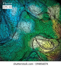 Grungy background. Colorful texture. Vector format.