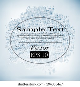 Grungy background. Rough fabric texture. Vector format.