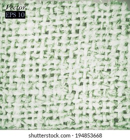 Grungy background. Rough fabric texture. Vector format.