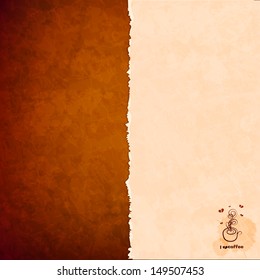 Grungy background with space for your text. Texture of the old paper. The idea for the menu