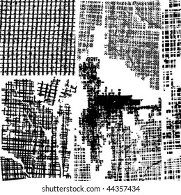 Grungy background vector set