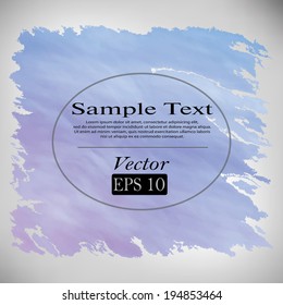 Grungy background. Watercolor texture. Vector format.