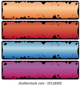 grungy banners