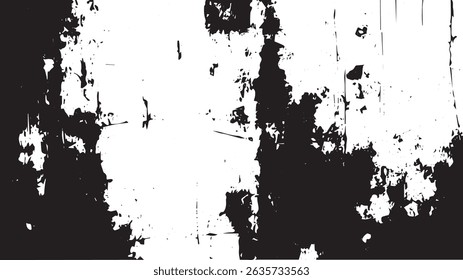 Grungy Textura Abstractas en blanco y negro con bordes ásperos angustiados