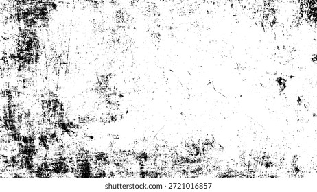 Textura preto e branco grungy com superfície desgastada e angustiada para desenhos abstratos Vetor, ilustração