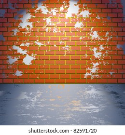 Grungy brick wall