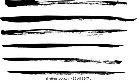 Grungy Brush Stroke Lines Banners