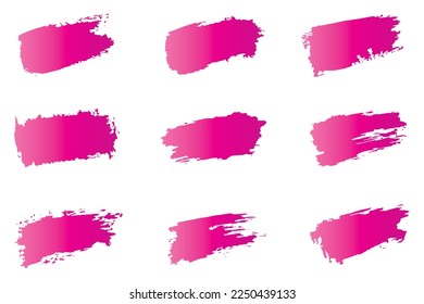 Grungy Brush strokes, Dirty brush effect, colorful brush stroke set