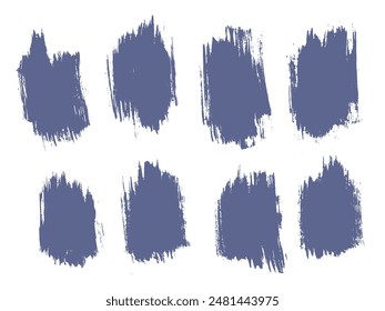 Grungy bundle of editable brush stroke frame vector