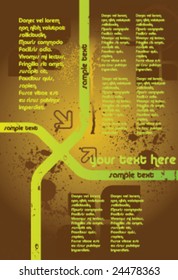 grungy business vector background with space for text