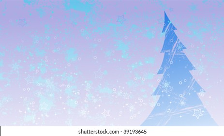 grungy christmas tree