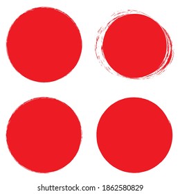 Grungy circle blob, blotch vector