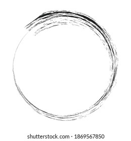 Grungy circle blob, blotch vector
