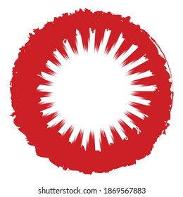 Grungy circle blob, blotch vector