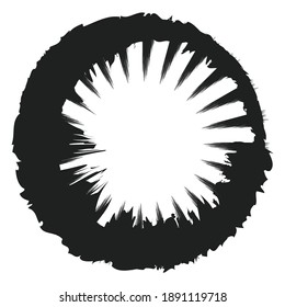 Grungy-Circle-Block, Bloch-Vektorgrafik