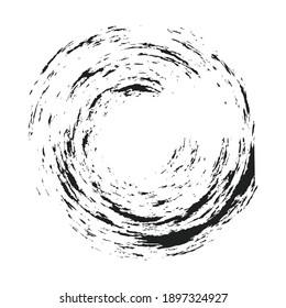 Grungy circle blob, blotch vector
