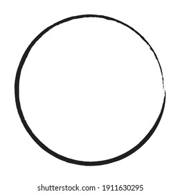 Grungy circle blob, blotch vector