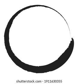 Grungy circle blob, blotch vector