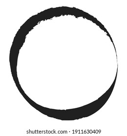 Grungy circle blob, blotch vector