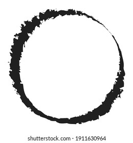 Grungy circle blob, blotch vector