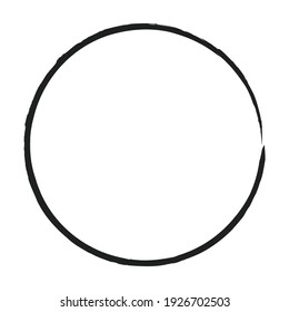 Grungy circle blob, blotch vector