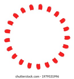 Grungy circle blob, blotch vector