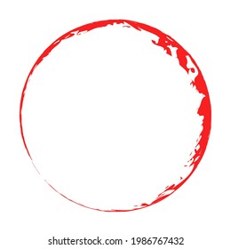 Grungy circle blob, blotch vector