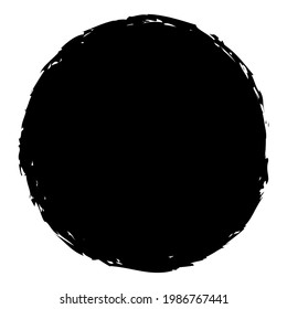 Grungy circle blob, blotch vector