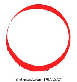 Grungy circle blob, blotch vector