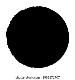 Grungy circle blob, blotch vector