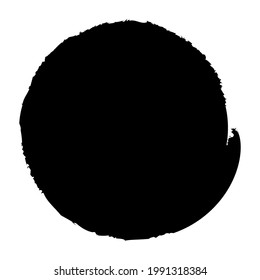 Grungy circle blob, blotch vector