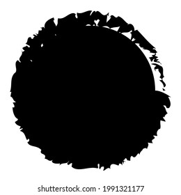Blob de círculo ondulado, vector de bloqueo
