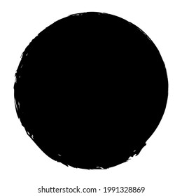 Grungy circle blob, blotch vector