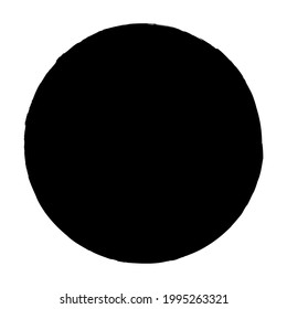 Grungy circle blob, blotch vector