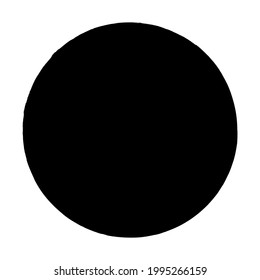 Grungy circle blob, blotch vector
