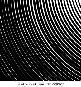 Grungy, concentric circles from corner.