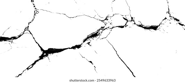 grungy cracked texture on isolated pattern for abstract background.	
